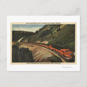 Empire Builder Tåg Vykort