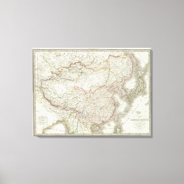 Empire Chinois, Japon-China Empire och Japan Canvastryck (Framsida)