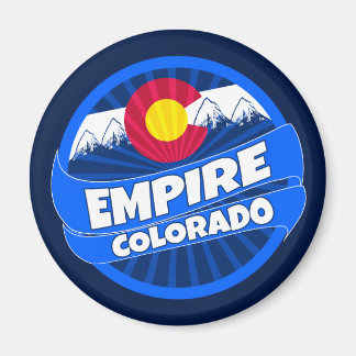 Empire Colorado flagga sprängde runt magnet