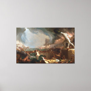 Empire: Förstörelse av Thomas Cole Canvastryck