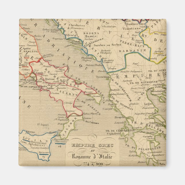 Empire Grec et Royaume d'Italie 774 a 900 Magnet (Framsidan)