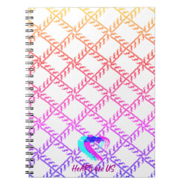 Empire Rainbow Heart Spiral Notebook Anteckningsbok