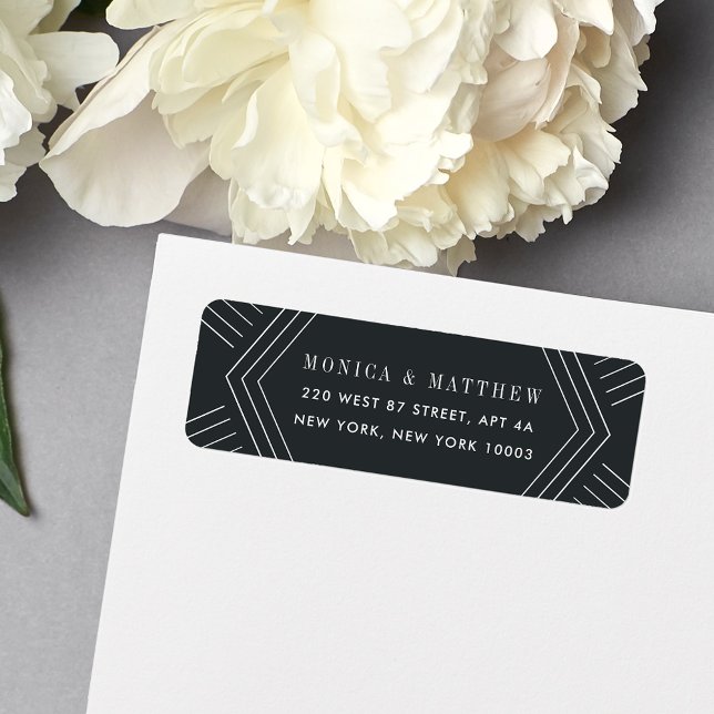 Empire Return Address Label | Träkol Returadress Etikett (Skapare uppladdad)