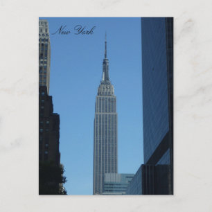 empire state blå vykort