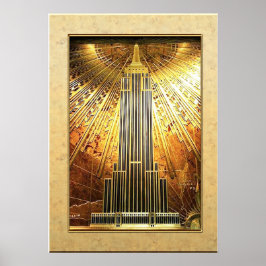 Empire State Building Affisch (Deco)