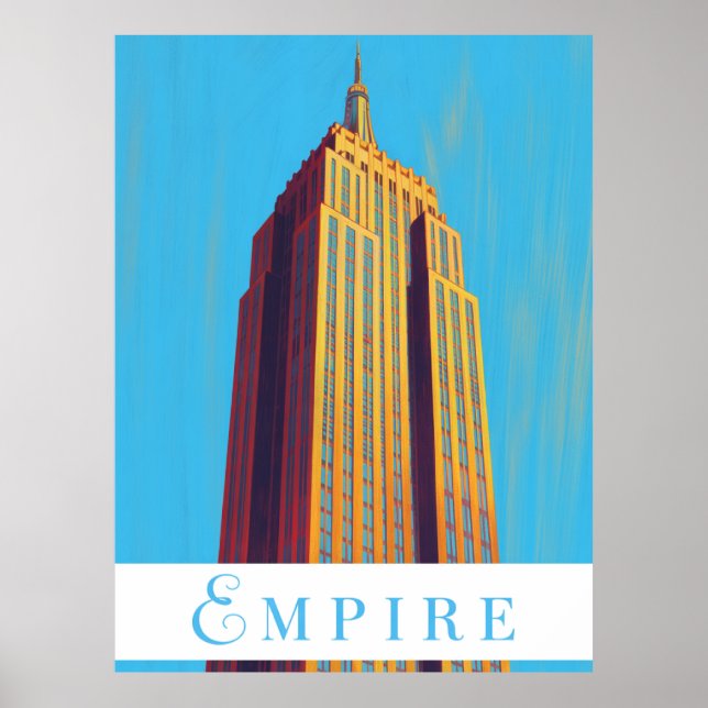 Empire State Building New York City Poster (Framsidan)