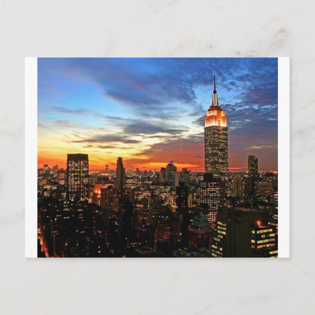 Empire State Building New York Vykort (Framsida)