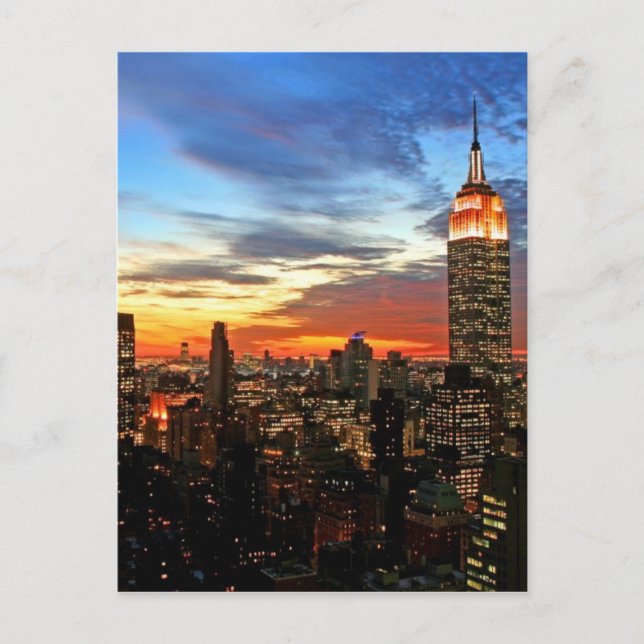 Empire State Building New York Vykort (Framsida)