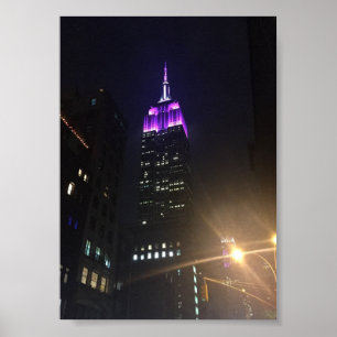 Empire state Byggande New York City NYC Photo Poster