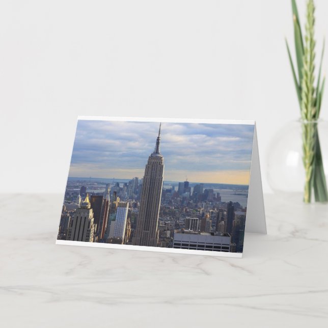 Empire state Byggande NYC, NY Kort (Framsida)