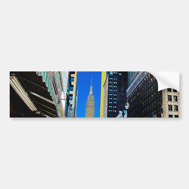 Empire state Bygger från 42:a St New York Bildekal (Framsidan)