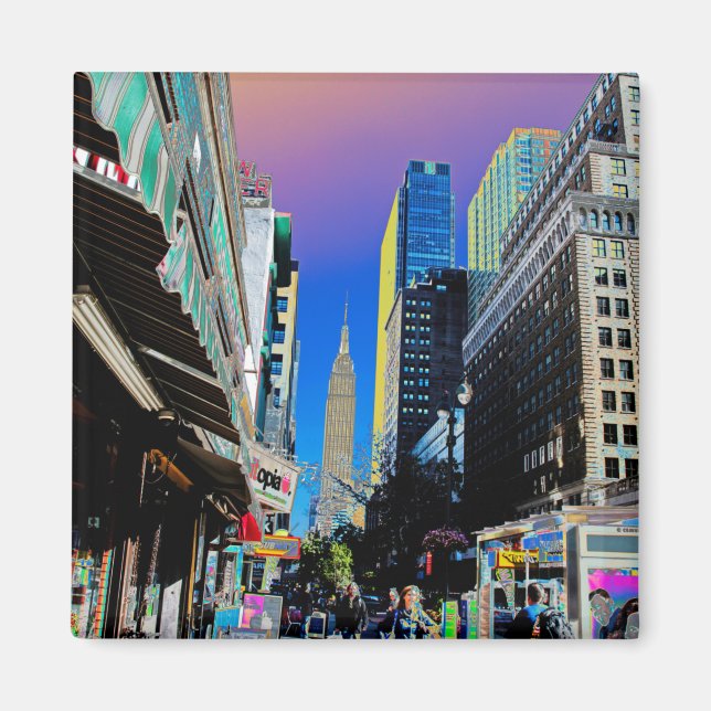 Empire state Bygger från 42:a St New York Magnet (Framsidan)
