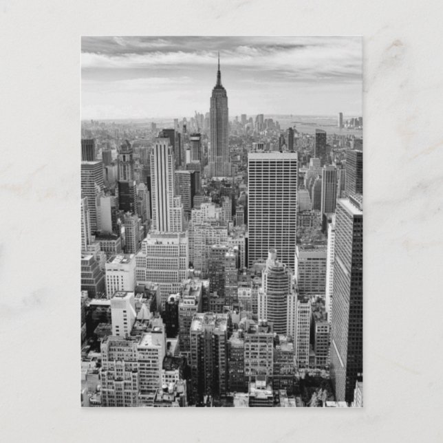 Empire state Bygger New York City Skyline Vykort (Framsida)