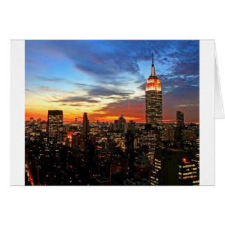 Empire state Bygger New York Hälsningskort