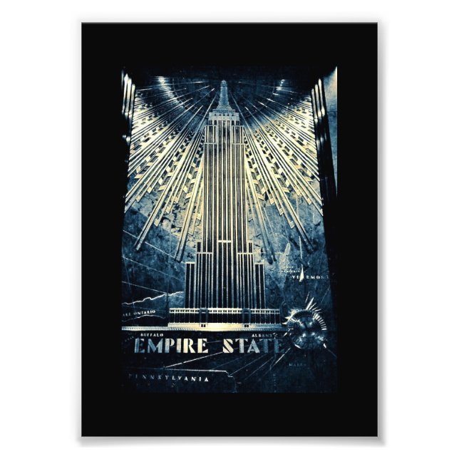 Empire state Byggnad Fototryck (Framsidan)