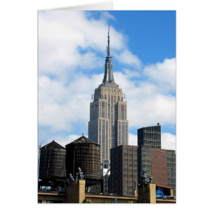 Empire state Byggnad Hälsningskort