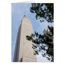 Empire state Byggnad - New York City - Blank Insid Hälsningskort