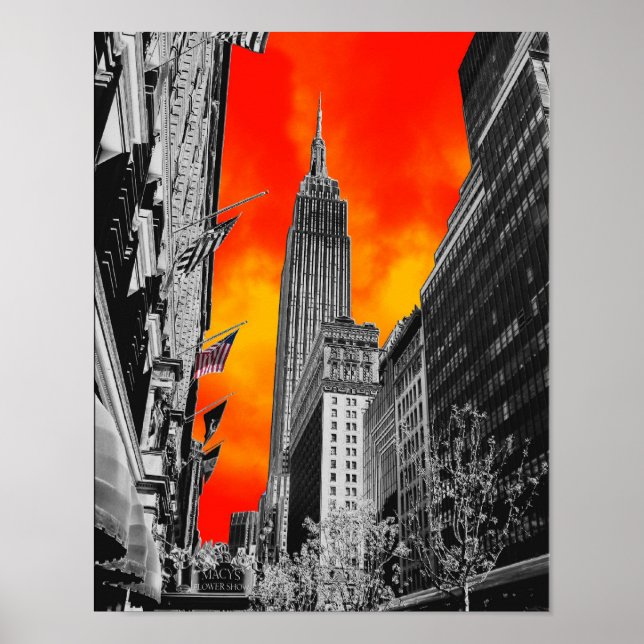 Empire state Byggnad, New York, NY Poster (Framsidan)