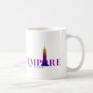 Empire state Byggnad-New York-Vibrant Lila- Kaffemugg