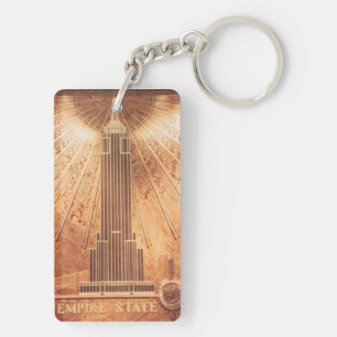 Empire state Byggnad Nyckelring