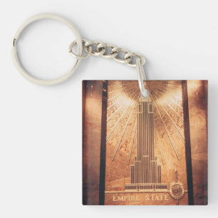 Empire state Byggnad Nyckelring