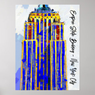 Empire state Byggnad Poster