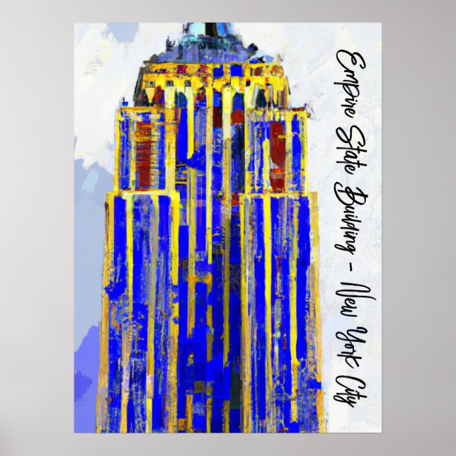 Empire state Byggnad Poster (Framsidan)