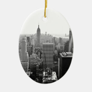Empire state Byggnads Manhattan Julgransprydnad Keramik