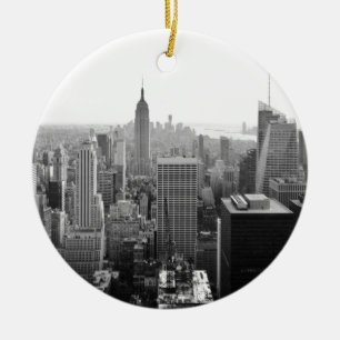 Empire state Byggnads Manhattan Julgransprydnad Keramik