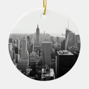 Empire state Byggnads Manhattan Julgransprydnad Keramik