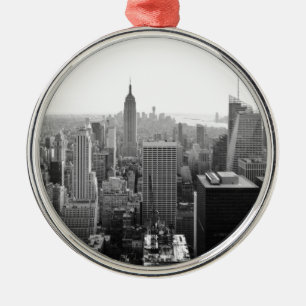 Empire state Byggnads Manhattan Julgransprydnad Metall