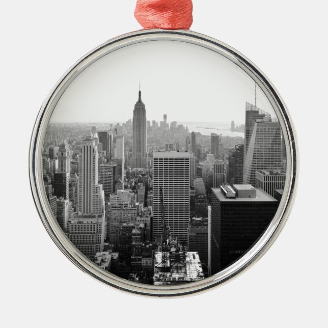Empire state Byggnads Manhattan Julgransprydnad Metall (Framsidan)