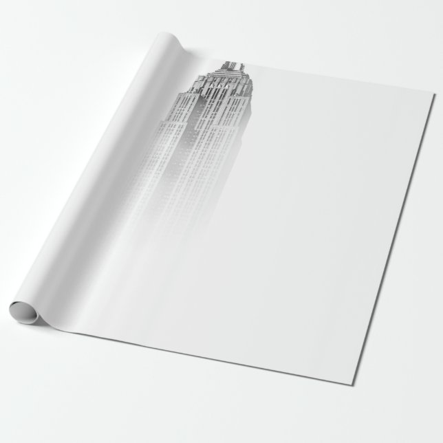 EMPIRE STATE BYGGNADS SKETCH PRESENTPAPPER (Utrullad)