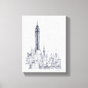 Empire state canvastryck