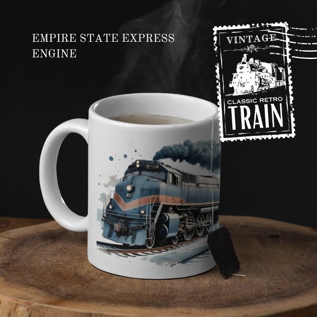 Empire state Express Engine Två-Tonad Mugg (Empire State Express Engine cover from The Beekeeper Store)