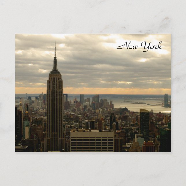 Empire state (Färg) Vykort (Framsida)