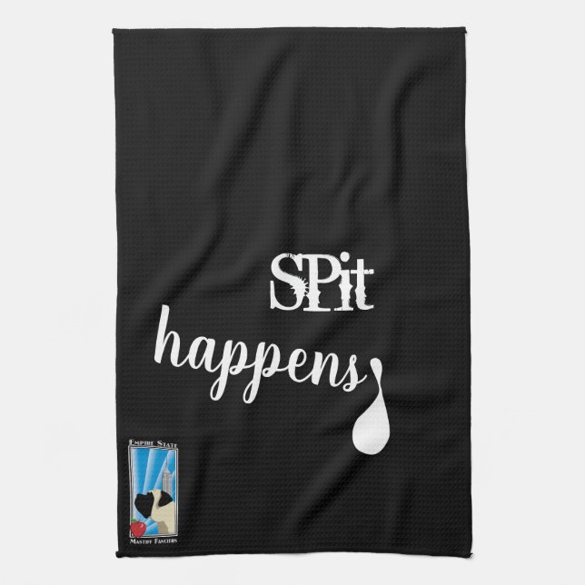 Empire state Mastiff Fanciers towel Spit Happens Kökshandduk (Vertikal)