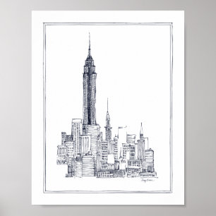 Empire state poster