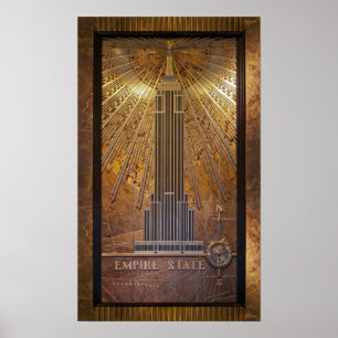 empire state som 12x20 bygger affischtrycket poster