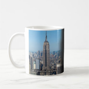 Empire state som bygger den historiska muggen kaffemugg