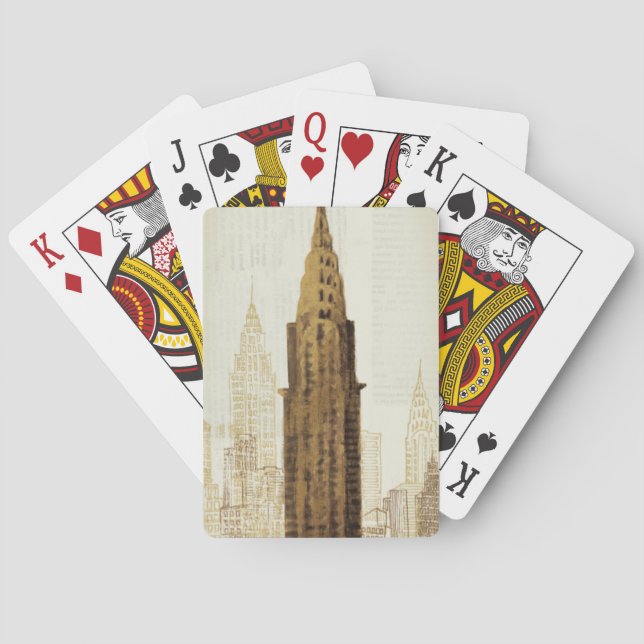 Empire state som bygger NYC Casinokort (Baksidan)