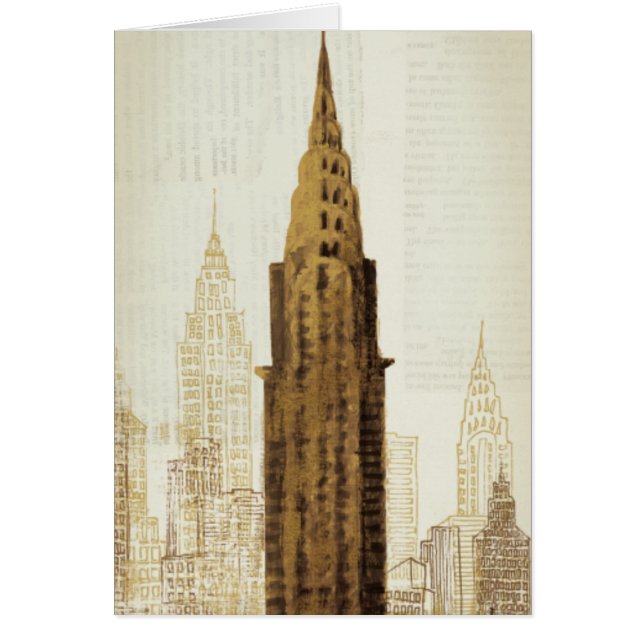 Empire state som bygger NYC Hälsningskort (Framsidan)