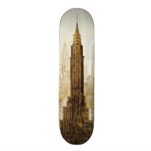 Empire state som bygger NYC Mini Skateboard Bräda 18,5 Cm