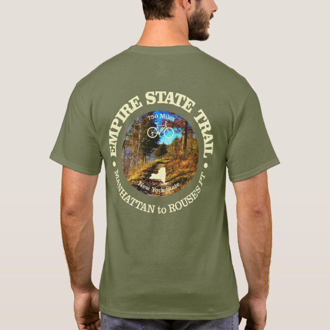 Empire state-spår (cykling c) t shirt (Baksida)