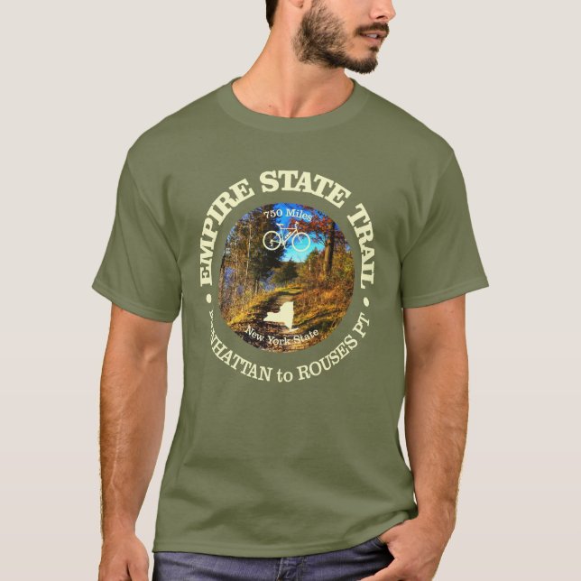 Empire state-spår (cykling c) t shirt (Framsida)