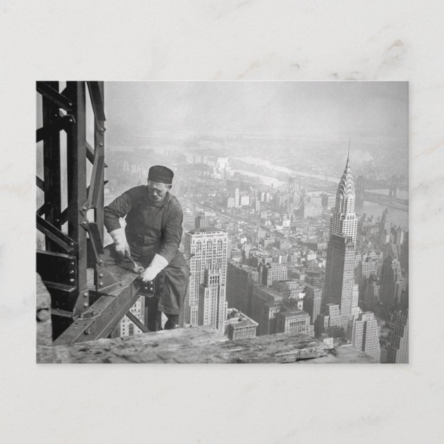 Empire State Stålverksarbetare, 1936 Vykort (Framsida)