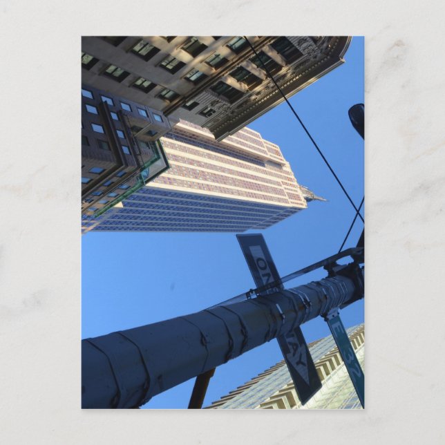 Empire State. Vykort (Framsida)