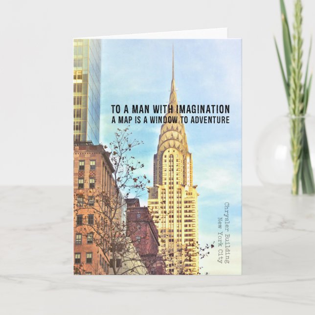 EMPIRE VY-gratulationskort Tack Kort (Framsida)