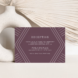 Empire Wedding Card | Äggplanta Inbjudningar
