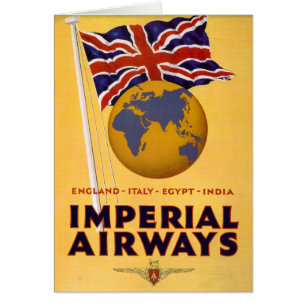 Empires flygplan hälsningskort